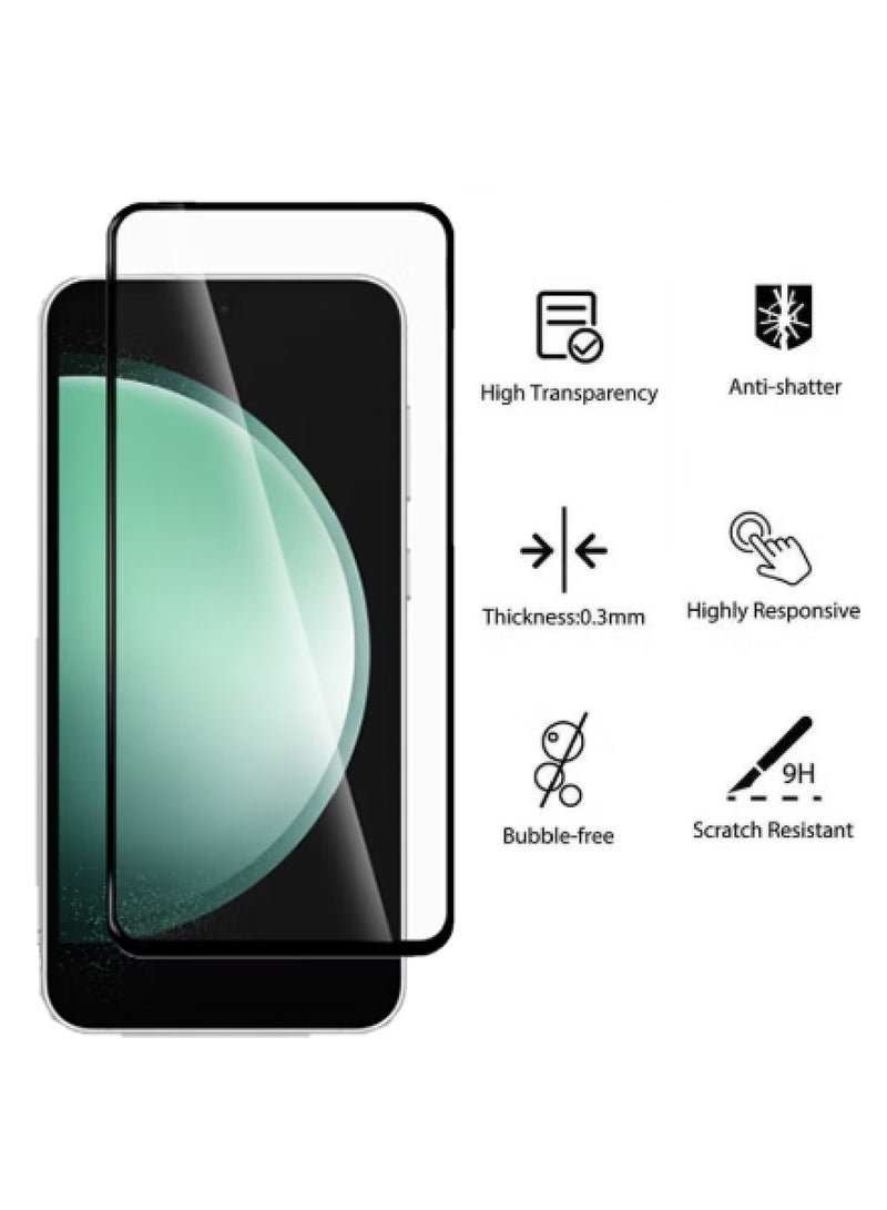 MOBM Samsung Galaxy S24 FE Clear Magnetic Case with Privacy Screen Protector and Tempered Glass Pack of 3 - Image 4